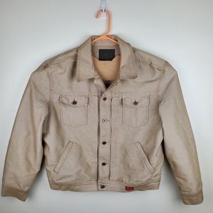 Vintage Guess Jean's Beige/Tan Denim Jacket XL